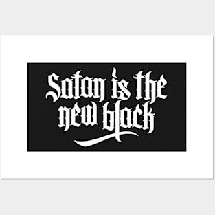 Satan is the new black No.2 (white) Posters and Art